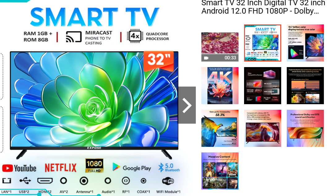 Smart TV Android 32 inchi