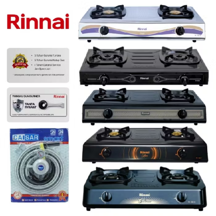 Kompor Gas Rinnai 2 Tungku RI 202S RI 302S RI 522S RI 522C RI 522E