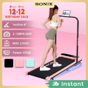 Sonix Incline Treadmill STR01 Running Mat Listrik Lipat Treadmill Elektrik Alat Fitness Walking Pad Small Foldable Ultra Quiet Indoor Home Fitness Equipment dengan harga Rp1.590.000