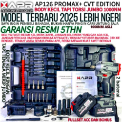 IMPACT APR AP126 PROMAX+ 1000NM BODY KECIL TENAGA JUMBO FULLSET 2 BATERAI