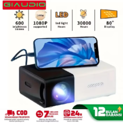 YG300 Proyektor Mini Portable Hp Android 4K Full HDMI Led Mini Proyektor TV Mini Home Theater Dukungan Mirroring Ponsel Dan Presentasi Menonton Film Mini Projector